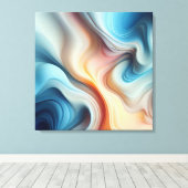 Evermore Abstracte uitgestrekte canvasprint Canvas Afdruk (Insitu (Houten vloer))