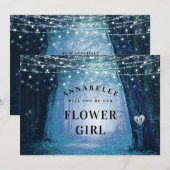 Evermore | Betoverde Bloemenmeisje Aanzoekkaart (Voorkant / Achterkant)