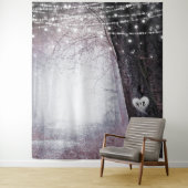 Evermore | Betoverde Bos Huwelijksfoto Achtergrond Wandkleed (In situ)