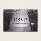 Evermore | Cartes d'insertion RSVP de forêt enchan (Devant)