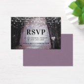 Evermore | Cartes d'insertion RSVP de forêt enchan (Bureau)