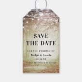 Evermore Enchanted Forest Save The Date met Foto Cadeaulabel (Voorkant)