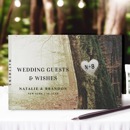 Evermore | Kantelend bos | Amber Wedding Gastenboek