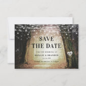 Evermore | Kantelend bos | Amber Wedding Save The Date (Voorkant)
