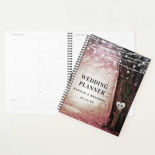 Evermore | Plans de Mariage rose forestier enchant (Devant avec enveloppe)