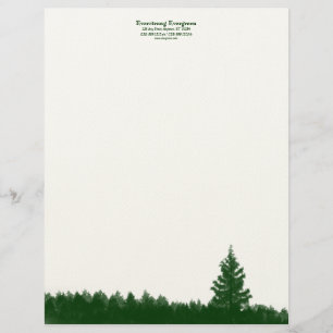 Everstrong Evergreen Letterhead Gepersonaliseerd Briefhoofd