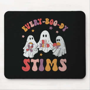 Every-boo-dy Stims Funny Autism Ghost Halloween Sp Muismat
