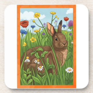 Every Bunny Loves Flowers Bier Onderzetter