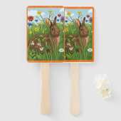 Every Bunny Loves Flowers Handwaaier (Voorkant en achterkant)