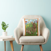 Every Bunny Loves Flowers Kussen (Stoel)