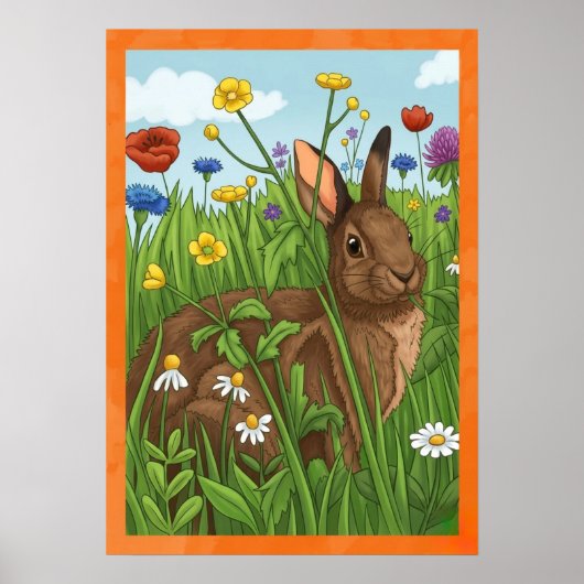 Every Bunny Loves Flowers Poster (Voorkant)