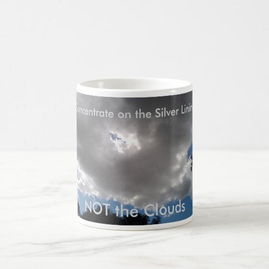Every Cloud has A Silver Lining Coffee Mug Koffiemok (Center)