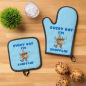 Every Day I'm Shufflin Pot Holder Set (Top down)