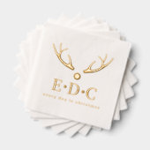 Every Day is Christmas Foil Stamped Napkins (Insitu (empilé))