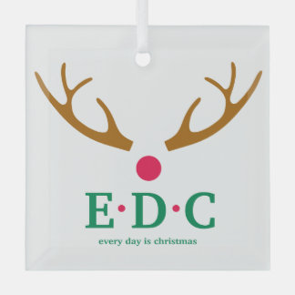 Every Day is Christmas Glass Ornament
