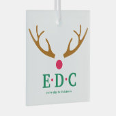 Every Day is Christmas Glass Ornament (Voorkant Rechts)