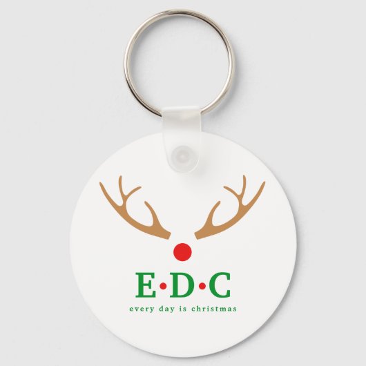 Every Day is Christmas Key Ring Sleutelhanger (Voorkant)