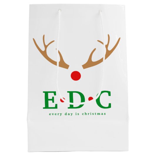 Every Day is Christmas Medium Gift Bag Medium Cadeauzakje (Achterkant)