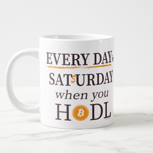 Every Day is Satsurday Jumbo Mug Extra Grote Beker (Links)