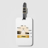 "Every Fall Is the Start of a Rise – Leap of Hope" Bagagelabel (Voorkant (verticaal))