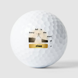 "Every Fall Is the Start of a Rise – Leap of Hope" Golfballen