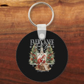 Every Knee Shall Bow Santa Christmas Nativity Scen Sleutelhanger (Voorkant)