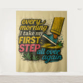 Every Morning First Step -iTapestry Wandkleed (Voorkant)