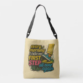 Every Morning First Step - Tote Crossbody Tas (Achterkant)