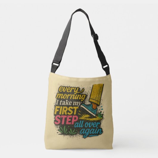 Every Morning First Step - Tote Crossbody Tas (Voorkant)