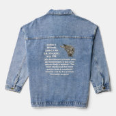 Every person’s body is inviolate by RoseWrites  Denim Jacket (Achterkant)