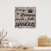 Every Princess Needs a Little Sparkle Poster (Cuisine)