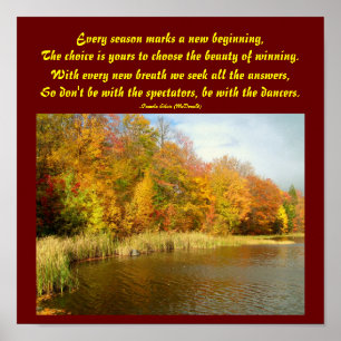 Every season marks a new...Poem Poster