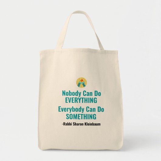 “Everybody Can Do Something” Tote Bag (Voorkant)