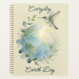 Everyday Earth Day Hummingbird Bird Planner