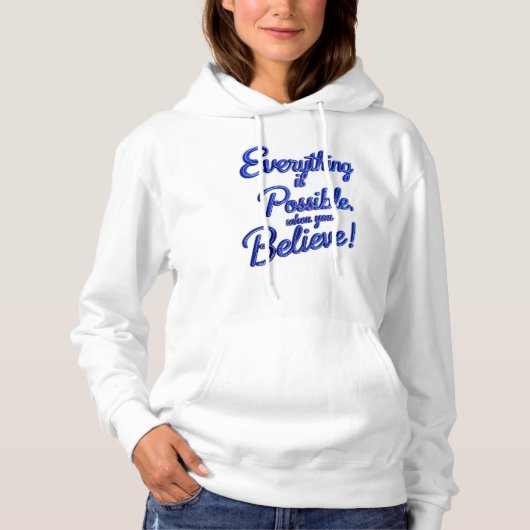 "Everyday Essentials: Soft White Hoodie for Women" (Voorkant)