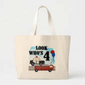 Everyday Heroes 4th Verjaardag Grote Tote Bag (Voorkant)