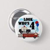 Everyday Heroes 4th Verjaardag Ronde Button 5,7 Cm (Voorkant /achterkant)