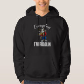 Everyday i´m fiddlin Cat Violin Player Violinist V Hoodie (Voorkant)