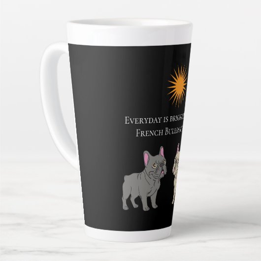 Everyday is brighter latte mok (Linkerhoek)