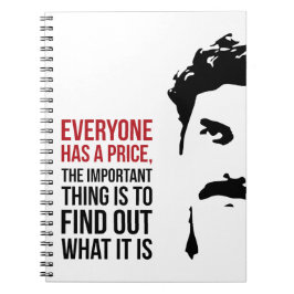 Everyone has a price notitieboek