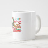 Everyone Loves A At Christmas Christmas Santas Com Extra Grote Beker (Voorkant rechts)