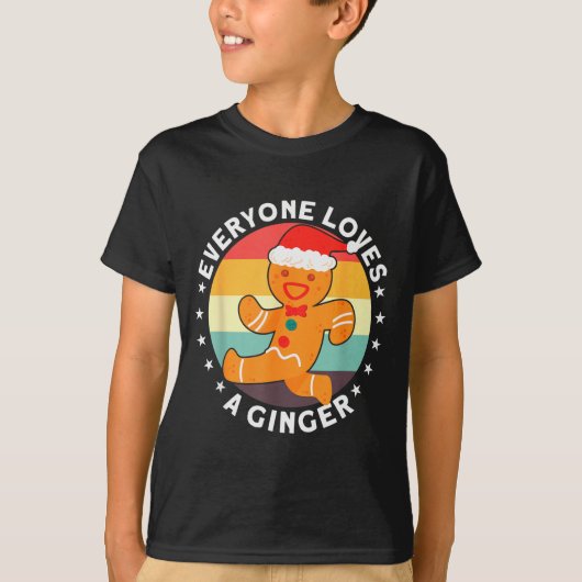 Everyone Loves A Ginger Tee Redhead Gingerbread Ch T-shirt (Voorkant)