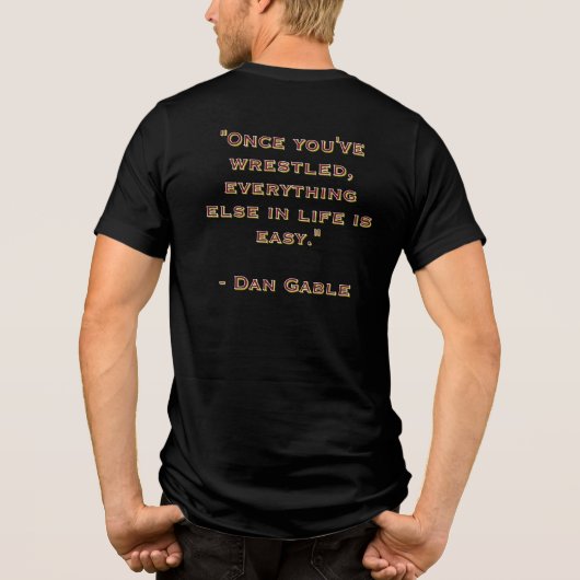 "Everything Else Is Easy" Tri-Blend Shirt (Achterkant)