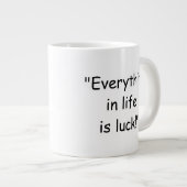 Everything in life is luck Donald Trump Coffee Mug (Devant droit)