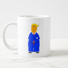 Everything in life is luck Donald Trump Coffee Mug Extra Grote Beker
