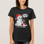 Everything Is Fine Just Having Meltdown Christmas T-shirt (Voorkant)