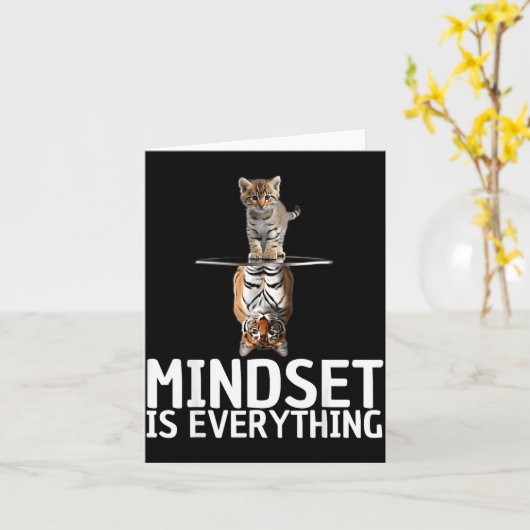 Everything Is Mindset Insrational Mind Motivationa Kaart (Gele Bloem)