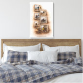 Everything Starts at the Bottom  Canvas Print (Insitu (Slaapkamer))