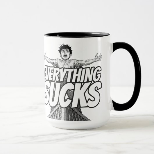 Everything Sucks Mug - Weirdest Timeline Mok (Rechts)