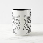 Everything Sucks Mug - Weirdest Timeline Mok (Midden)